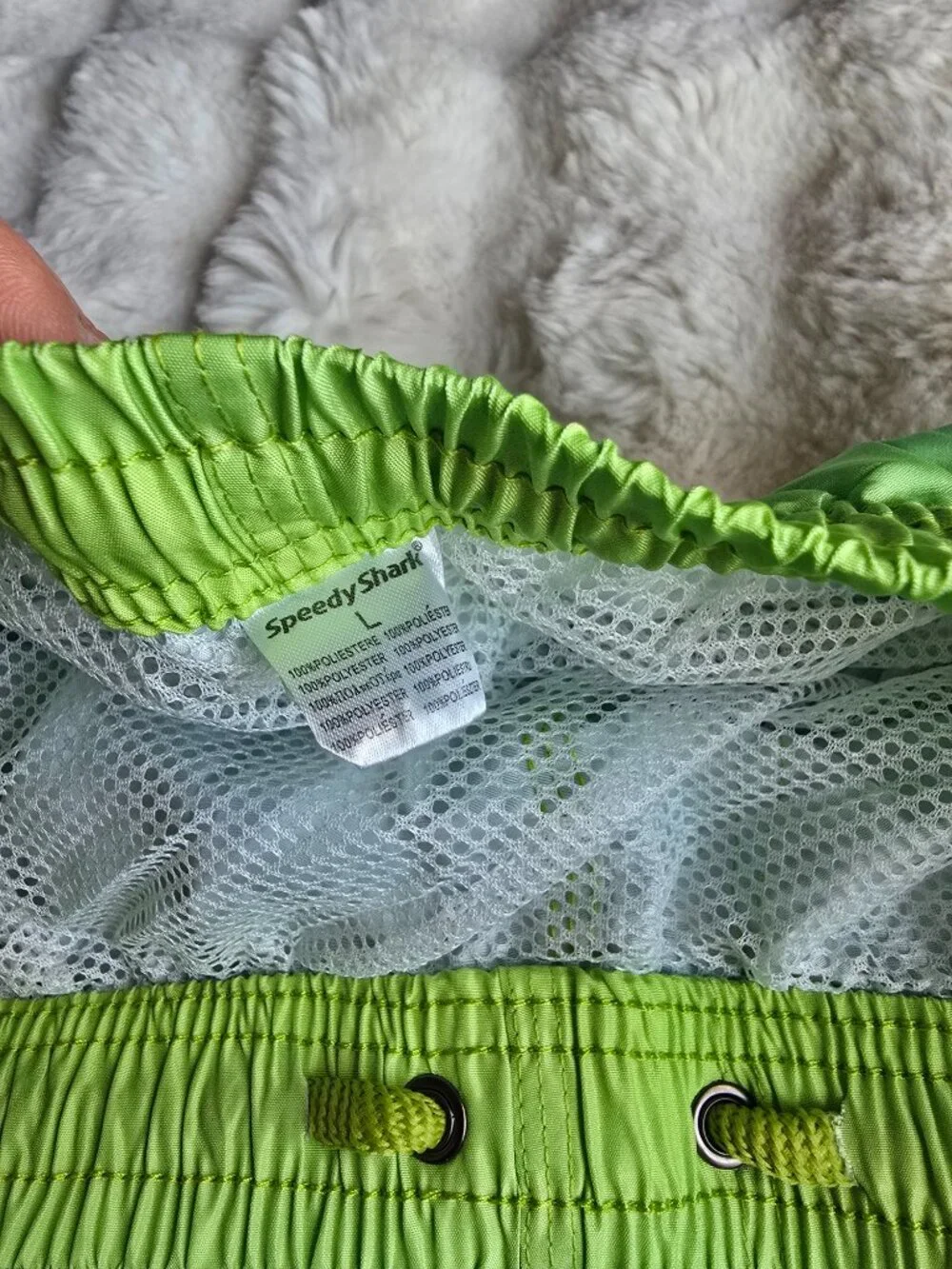 Mens Blue Green Summer Swim Trunks